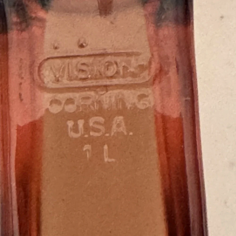 Visions Corning Sauce Pot 1L Brown Glass with Pour Spout Vintage USA